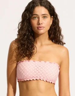 Seafolly Daydreamer Tube Bikini Top - Dusty Pink Fashion