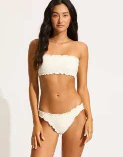Seafolly Daydreamer Tube Bikini Top - Vanilla Hot