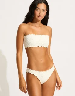 Seafolly Daydreamer Tube Bikini Top - Vanilla Hot