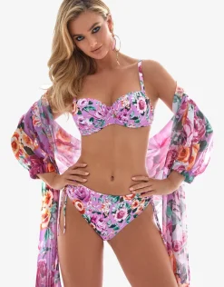 Roidal Desire Midi Length Beach Shirt - Purple Sale