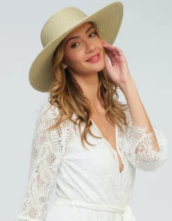 Pia Rossini Diana Hat - Metallic Gold Clearance