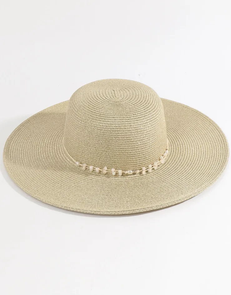 Pia Rossini Diana Hat - Metallic Gold Clearance