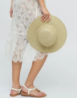 Pia Rossini Diana Hat - Metallic Gold Clearance