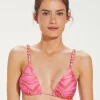 ViX Paula Hermanny Diani Beads Parallel Tri Bikini Top - Pink Sale
