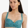 Panos Ditsy Dots Medea Bikini Top - Deep Jungle Clearance