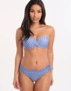 Banana Moon Dolcevita Merenda Banded Bikini Bottom - Blue Hot