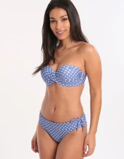 Banana Moon Dolcevita Merenda Banded Bikini Bottom - Blue Hot
