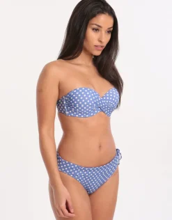 Banana Moon Dolcevita Merenda Banded Bikini Bottom - Blue Hot