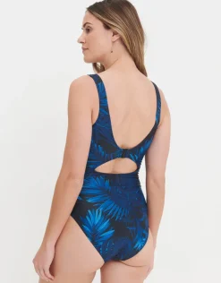 Halocline Dolly Longer Length Swimsuit - Teal Palm New