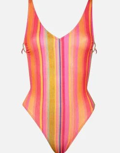 Watercult Dopamine Stripe Swimsuit - Dopamine Brights Sale