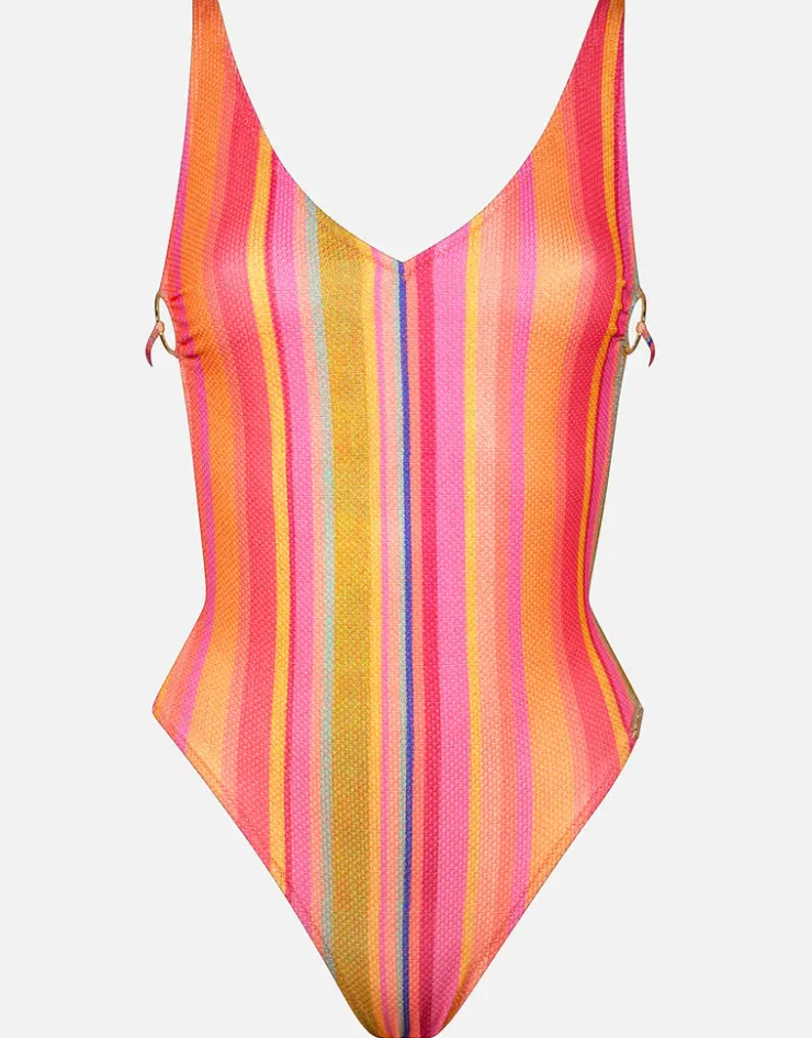 Watercult Dopamine Stripe Swimsuit - Dopamine Brights Sale
