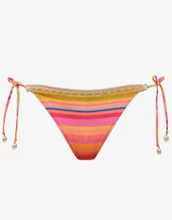 Watercult Dopamine Stripe Tie Side Bikini Pant - Dopamine Brights Fashion