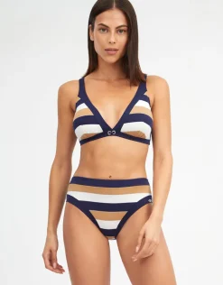 Nuria Ferrer Doris Maxi Bikini Pant - Stripe Hot