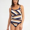 Nuria Ferrer Doris Tank Swimsuit - Stripe Clearance