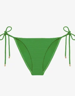 ViX Paula Hermanny Dune Tie Side Full Bikini Pant - Green New