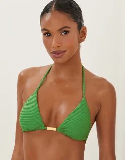 ViX Paula Hermanny Dune Tri Bikini Top - Green Outlet