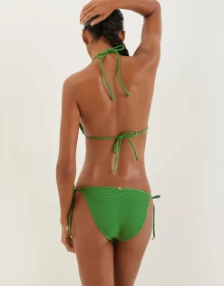 ViX Paula Hermanny Dune Tri Bikini Top - Green Outlet