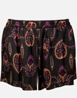 Watercult Eclectic Flames Shorts - Black Fashion