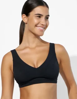Lidea Eco Shape Bralette Crop Bikini Top - Black Fashion