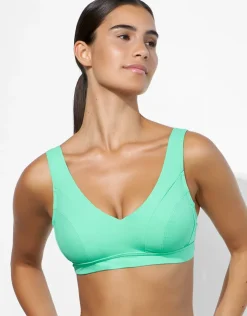 Lidea Eco Shape Bralette Crop Bikini Top - Lush Lime Outlet