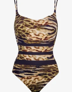 Maryan Mehlhorn Edge Underwired Swimsuit - Tiger Camo Fashion