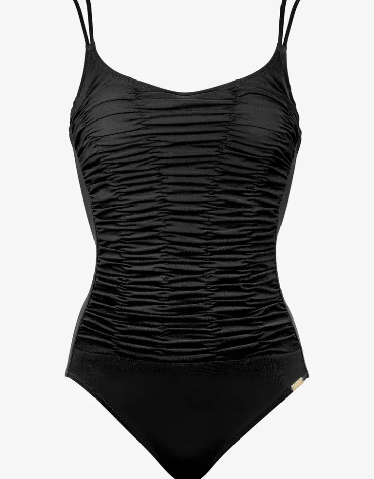 Maryan Mehlhorn Elements Ruched Underwired Swimsuit - Black Discount