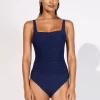 Maryan Mehlhorn Elements Square Neck Swimsuit - Indigo New