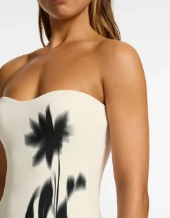 Jets Elora Infinity Bandeau Swimsuit - Cream Discount