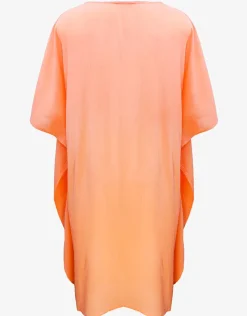 Lidea Embroidered Kaftan - Coral Outlet