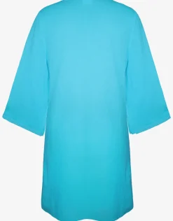Charmline Embroidered Tunic - Turquoise Outlet
