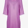 Charmline Embroidered Tunic - Violet Best