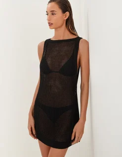 ViX Paula Hermanny Erika Short Cover Up - Black Sale