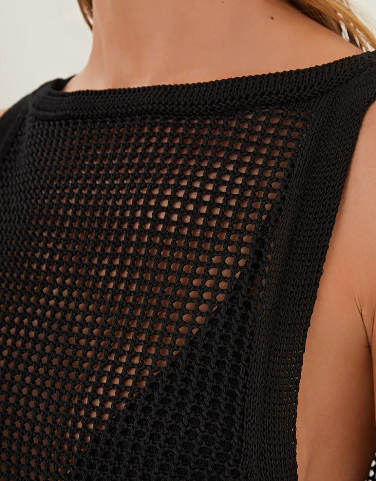 ViX Paula Hermanny Erika Short Cover Up - Black Sale