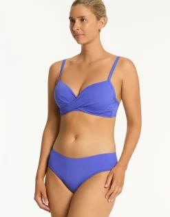 Sea Level Essentials Edit Mid Bikini Pant - Iris New