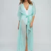 Pia Rossini Estepona Maxi Kaftan - Turquoise New
