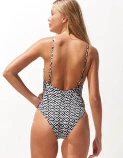 Watercult Ethno Craft Swimsuit - Black Canvas Best