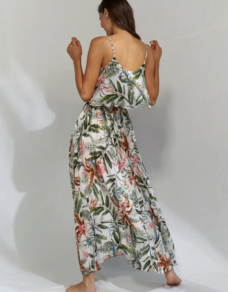 Watercult Exotic Dive Maxi Dress - Retro Tropics Discount