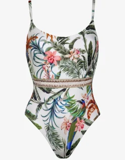 Watercult Exotic Dive Swimsuit - Retro Tropics Hot