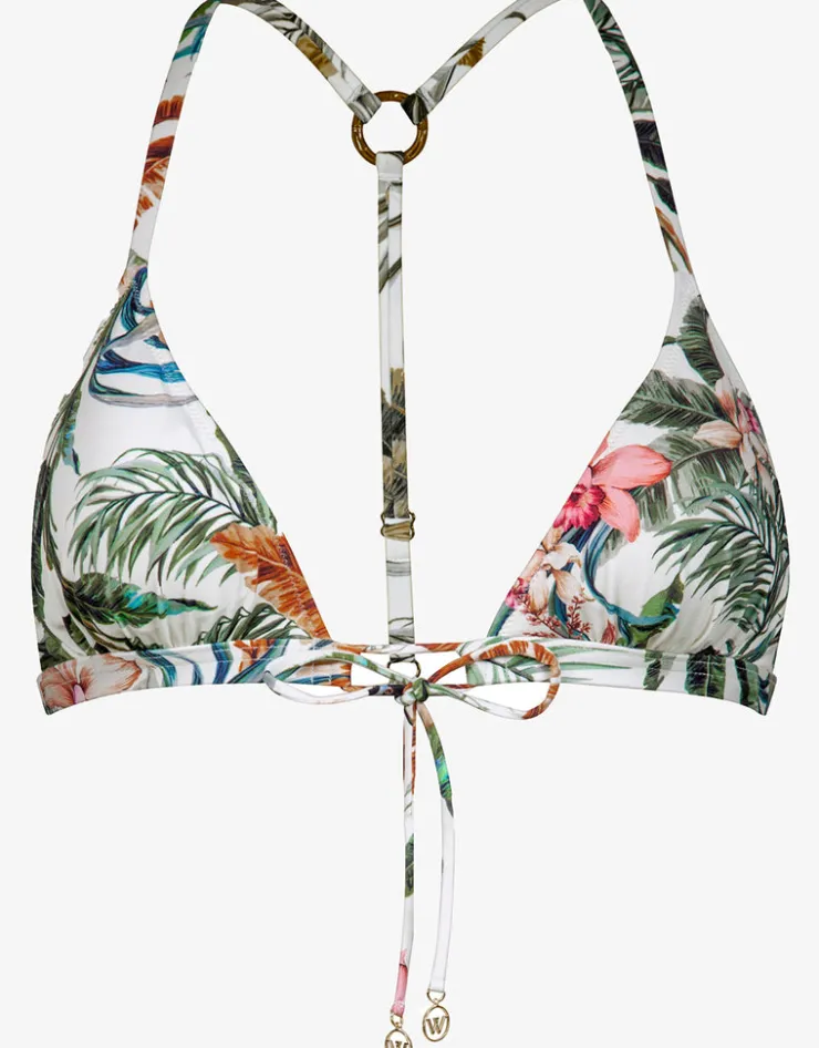 Watercult Exotic Dive T Back Triangle Bikini Top - Retro Tropics Outlet
