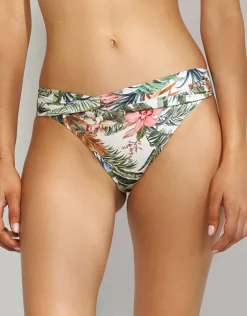 Watercult Exotic Dive Twist Front Bikini Pant - Retro Tropics Hot