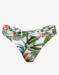 Watercult Exotic Dive Twist Front Bikini Pant - Retro Tropics Hot