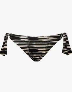 Maryan Mehlhorn Expedition Tie Side Bikini Pant - Black and Cream Best