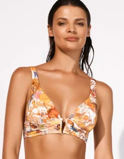 Maryan Mehlhorn Exuberance Banded Bikini Top - Solar Fashion