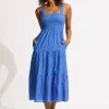 Seafolly Faithful Midi Dress - Azure New