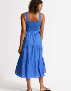 Seafolly Faithful Midi Dress - Azure New