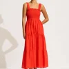 Seafolly Faithful Midi Dress - Flame Sale