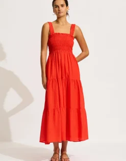 Seafolly Faithful Midi Dress - Flame Sale