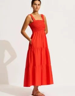 Seafolly Faithful Midi Dress - Flame Sale