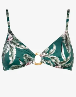 Watercult Fantasy Resort Ring Bralette Bikini Top - Jungle Boogie Best