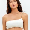 ViX Paula Hermanny Firenze Ana Flora Bikini Top - Off White Clearance